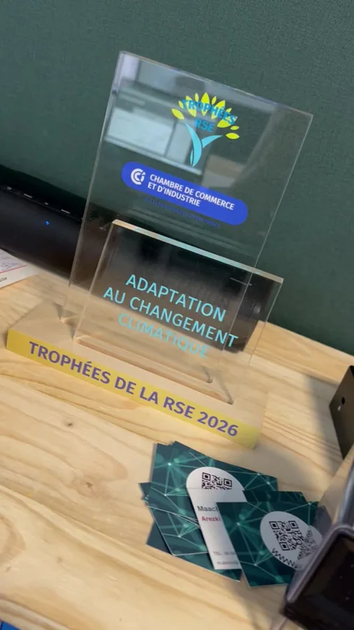 Trophée RSE 2026 de la CCI de la Mayenne, catégorie Adaptation au changement climatique.